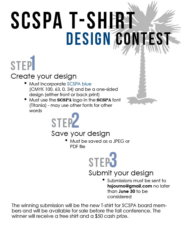 New SCSPA T-shirt design contest